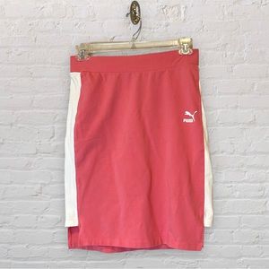 Puma Pink & White Tight Bodycon Skirt